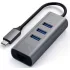 Адаптер Satechi Type-C 2-in-1 USB 3.0 Aluminum 3 Port Hub and Ethernet Port Grey (ST-TC2N1USB31AM) Адаптер Satechi Type-C 2-in-1 USB 3.0 Aluminum 3 Port Hub and Ethernet Port Grey (ST-TC2N1USB31AM)