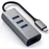 Адаптер Satechi Type-C 2-in-1 USB 3.0 Aluminum 3 Port Hub and Ethernet Port Grey (ST-TC2N1USB31AM) Адаптер Satechi Type-C 2-in-1 USB 3.0 Aluminum 3 Port Hub and Ethernet Port Grey (ST-TC2N1USB31AM)