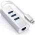 Адаптер Satechi Type-C 2-in-1 USB 3.0 Aluminum 3 Port Hub and Ethernet Port Silver (ST-TC2N1USB31AS) Адаптер Satechi Type-C 2-in-1 USB 3.0 Aluminum 3 Port Hub and Ethernet Port Silver (ST-TC2N1USB31AS)