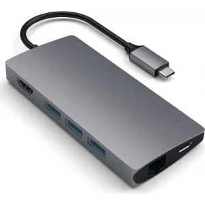 Док-станция Satechi Type-C Multi-Port Adapter 4K with Ethernet V2 Grey (ST-TCMA2M) Док-станция Satechi Type-C Multi-Port Adapter 4K with Ethernet V2 Grey (ST-TCMA2M)