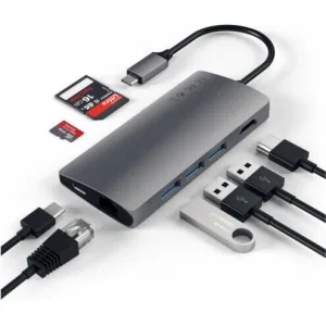 Док-станция Satechi Type-C Multi-Port Adapter 4K with Ethernet V2 Grey (ST-TCMA2M) Док-станция Satechi Type-C Multi-Port Adapter 4K with Ethernet V2 Grey (ST-TCMA2M)