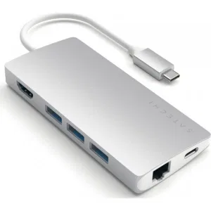Док-станция Satechi Type-C Multi-Port Adapter 4K with Ethernet V2 Silver (ST-TCMA2S) Док-станция Satechi Type-C Multi-Port Adapter 4K with Ethernet V2 Silver (ST-TCMA2S)