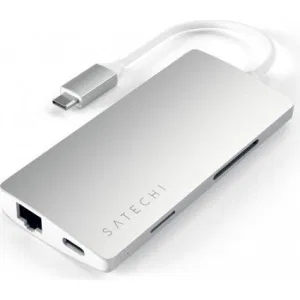 Док-станция Satechi Type-C Multi-Port Adapter 4K with Ethernet V2 Silver (ST-TCMA2S) Док-станция Satechi Type-C Multi-Port Adapter 4K with Ethernet V2 Silver (ST-TCMA2S)