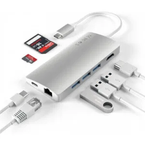 Док-станция Satechi Type-C Multi-Port Adapter 4K with Ethernet V2 Silver (ST-TCMA2S) Док-станция Satechi Type-C Multi-Port Adapter 4K with Ethernet V2 Silver (ST-TCMA2S)