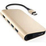 Док-станция Satechi Type-C Multi-Port Adapter 4K with Ethernet Gold (ST-TCMAG)