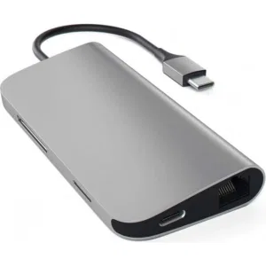 Док-станция Satechi Type-C Multi-Port Adapter 4K with Ethernet Grey (ST-TCMAM) Док-станция Satechi Type-C Multi-Port Adapter 4K with Ethernet Grey (ST-TCMAM)