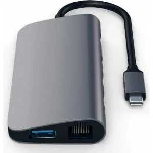Док-станция Satechi Aluminum Type-C Multimedia Adapter Grey (ST-TCMM8PAM) Док-станция Satechi Aluminum Type-C Multimedia Adapter Grey (ST-TCMM8PAM)