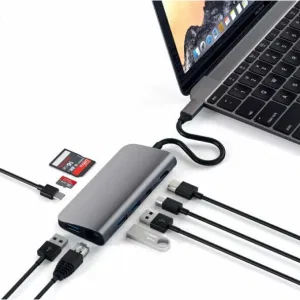 Док-станция Satechi Aluminum Type-C Multimedia Adapter Grey (ST-TCMM8PAM) Док-станция Satechi Aluminum Type-C Multimedia Adapter Grey (ST-TCMM8PAM)