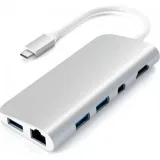 Док-станция Satechi Aluminum Type-C Multimedia Adapter Silver (ST-TCMM8PAS)