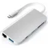 Док-станция Satechi Aluminum Type-C Multimedia Adapter Silver (ST-TCMM8PAS) Док-станция Satechi Aluminum Type-C Multimedia Adapter Silver (ST-TCMM8PAS)