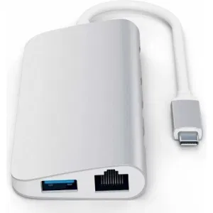 Док-станция Satechi Aluminum Type-C Multimedia Adapter Silver (ST-TCMM8PAS) Док-станция Satechi Aluminum Type-C Multimedia Adapter Silver (ST-TCMM8PAS)