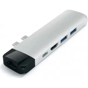 Док-станция Satechi Aluminum Type-C Pro Hub Adapter with Ethernet & 4K HDMI Silver (ST-TCPHES) Док-станция Satechi Aluminum Type-C Pro Hub Adapter with Ethernet & 4K HDMI Silver (ST-TCPHES)