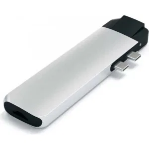 Док-станция Satechi Aluminum Type-C Pro Hub Adapter with Ethernet & 4K HDMI Silver (ST-TCPHES) Док-станция Satechi Aluminum Type-C Pro Hub Adapter with Ethernet & 4K HDMI Silver (ST-TCPHES)