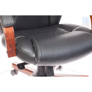 Кресло руководителя Бюрократ T-9923WALNUT черный кожа крестовина металл/дерево Кресло руководителя Бюрократ T-9923WALNUT черный кожа крестовина металл/дерево